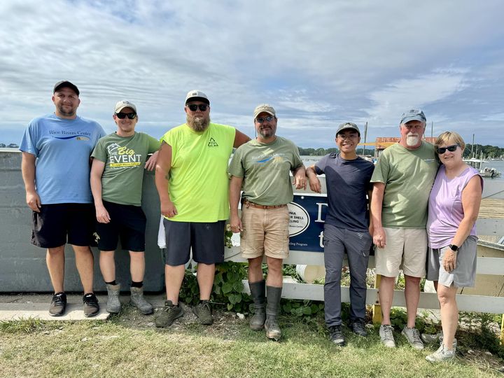 Photo of Virginia Oyster Shell Recycling Program staff